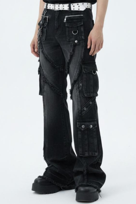Distressed Baggy Jeans  na2592