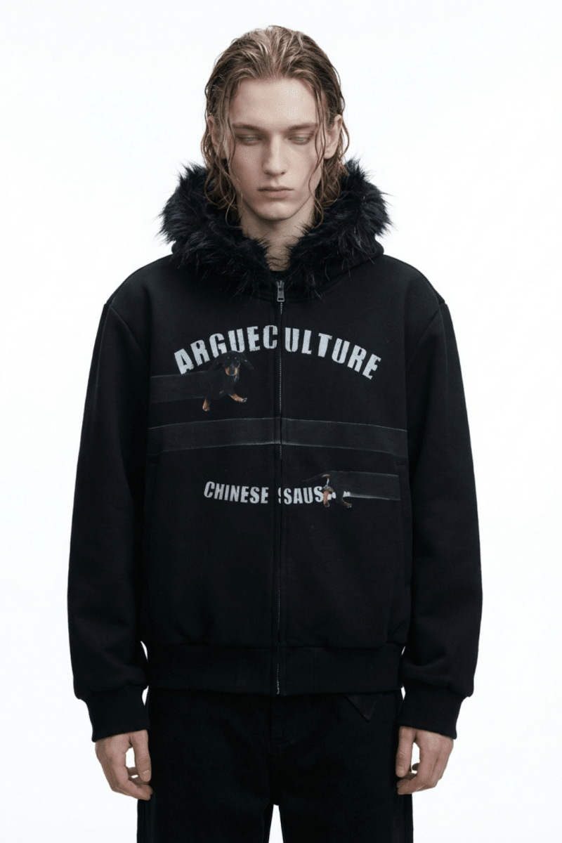 [ArguE CulturE] Seoul Faux-Fur Dog Hoodie na2251
