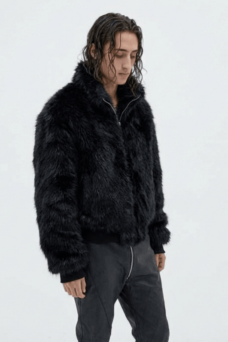 Oversized Faux Fur Jacket na2351