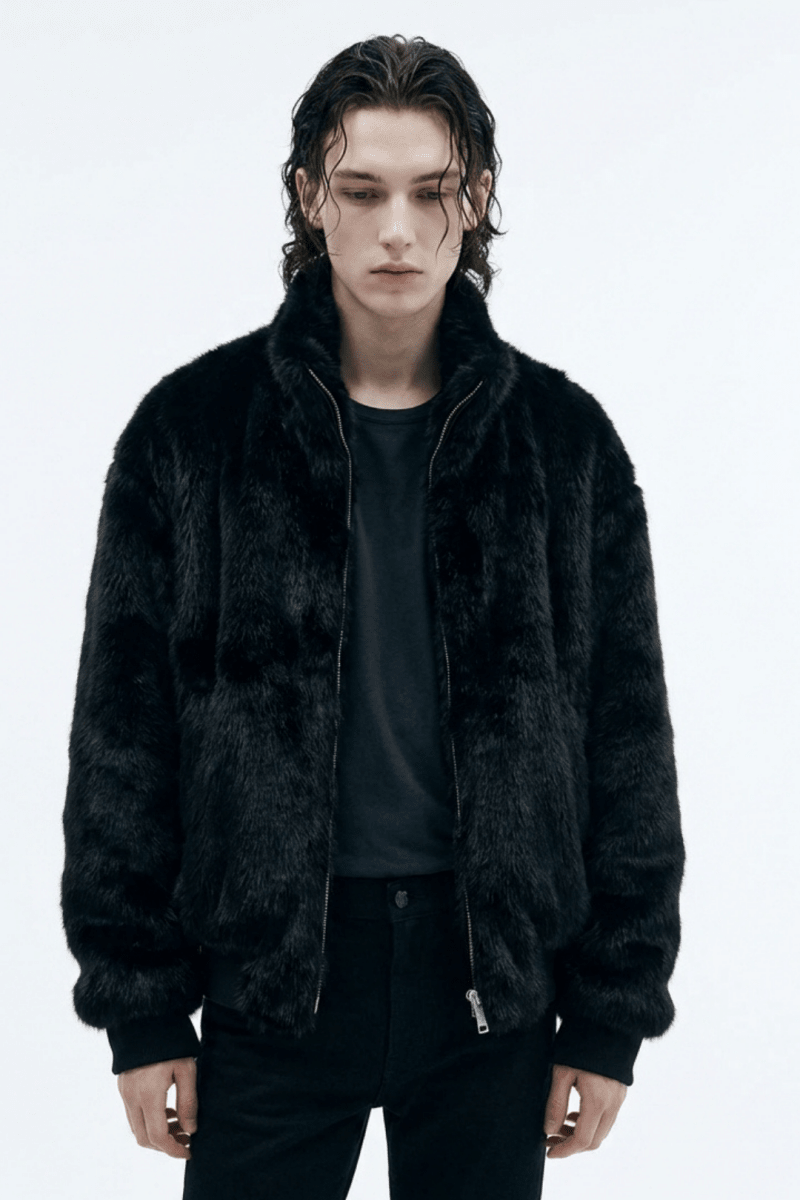 Oversized Faux Fur Jacket na2351