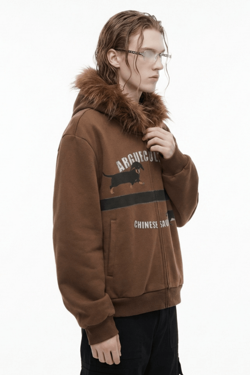 [ArguE CulturE] Seoul Faux-Fur Dog Hoodie na2251