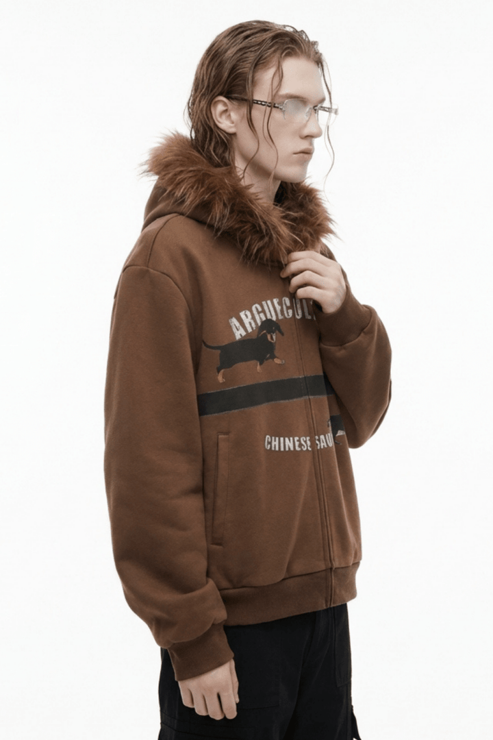 [ArguE CulturE] Seoul Faux-Fur Dog Hoodie na2251