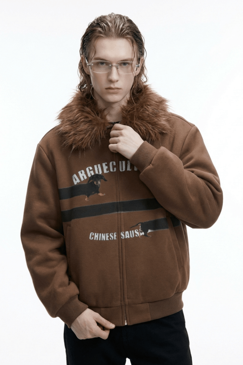 [ArguE CulturE] Seoul Faux-Fur Dog Hoodie na2251