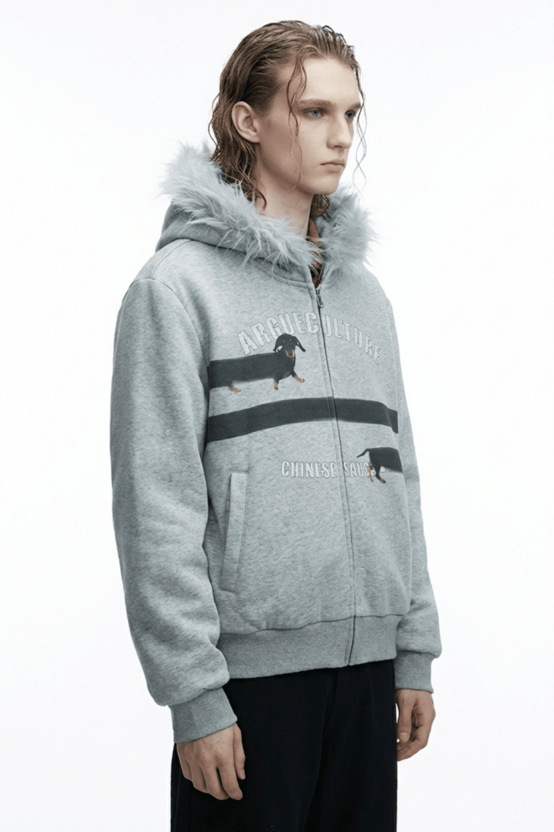 [ArguE CulturE] Seoul Faux-Fur Dog Hoodie na2251