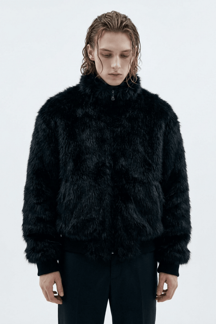 Oversized Faux Fur Jacket na2351