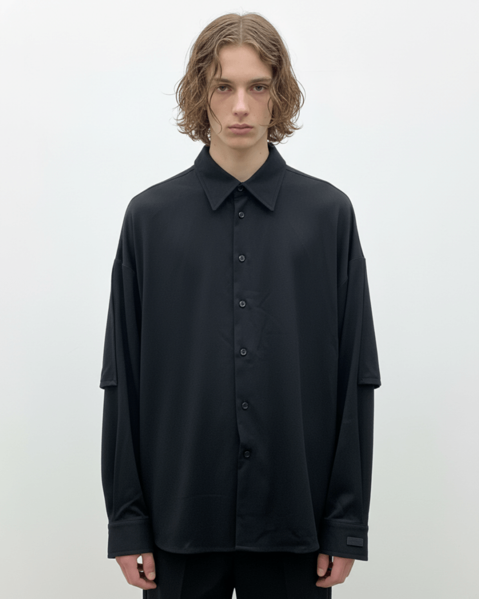 【Nanostudio】Oversized Minimal Shirt na2227
