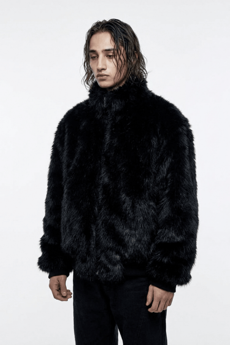 Oversized Faux Fur Jacket na2351