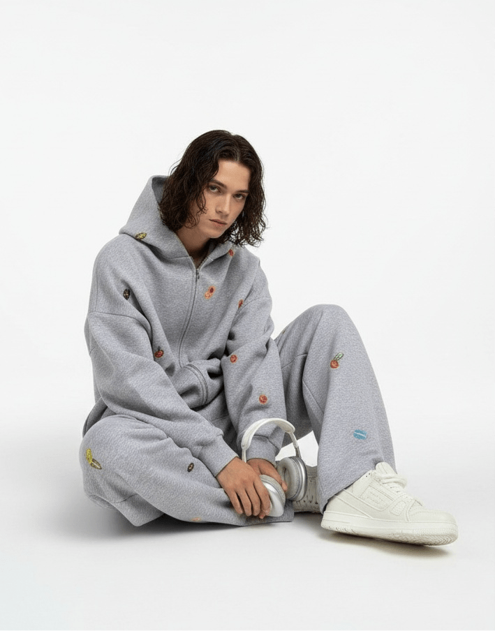 [FUTUREBOY] Street Hip-Hop Hoodie + Sweatpants na2188