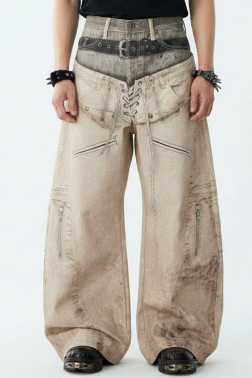 Printed Wide Pants  na2548
