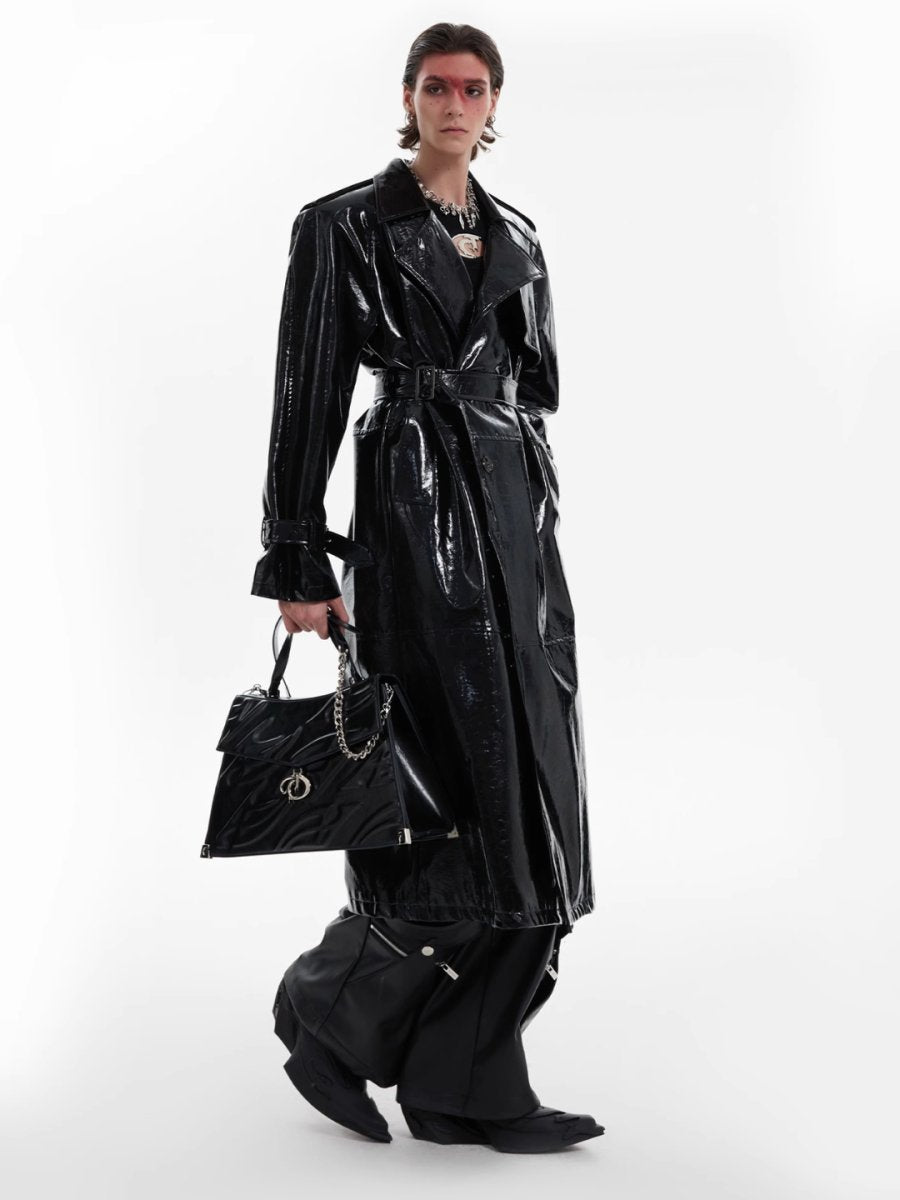 【CulturE】knee Length Trench Coat  na1528