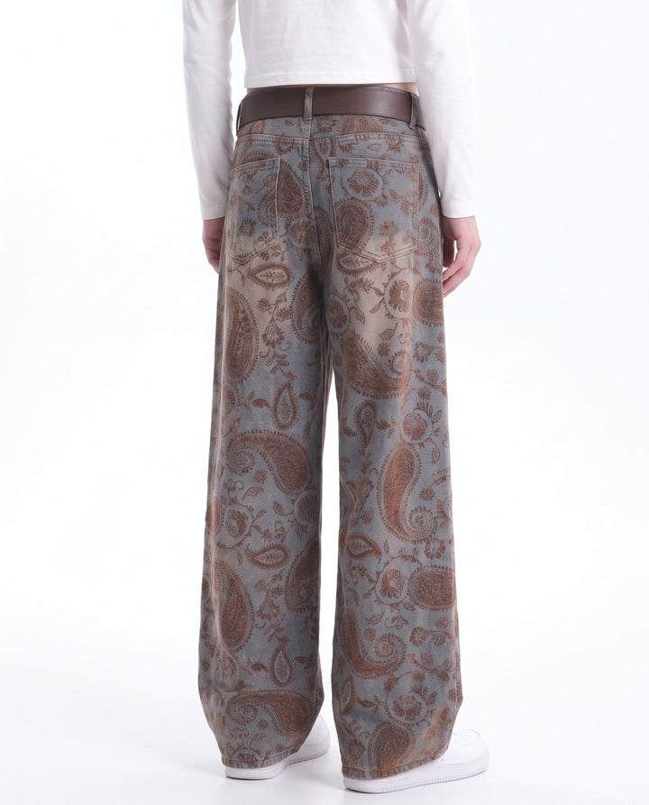 Paisley Wide Jeans na3049