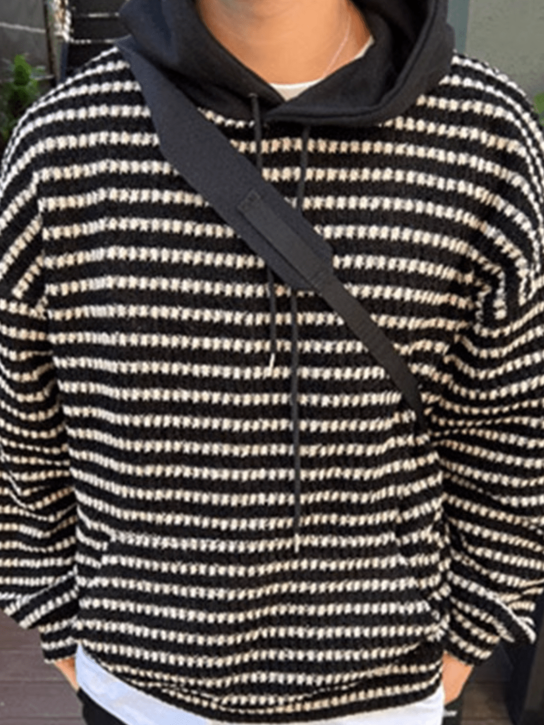 [MRCYC] Black striped hooded na1016