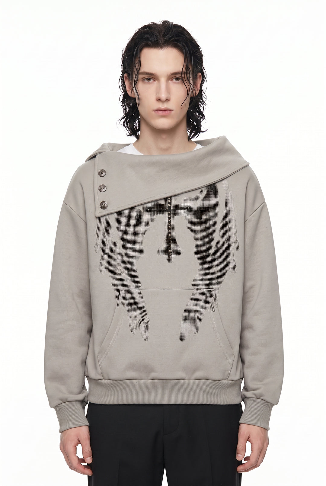 Graphic Collar Sweatshirt na2880