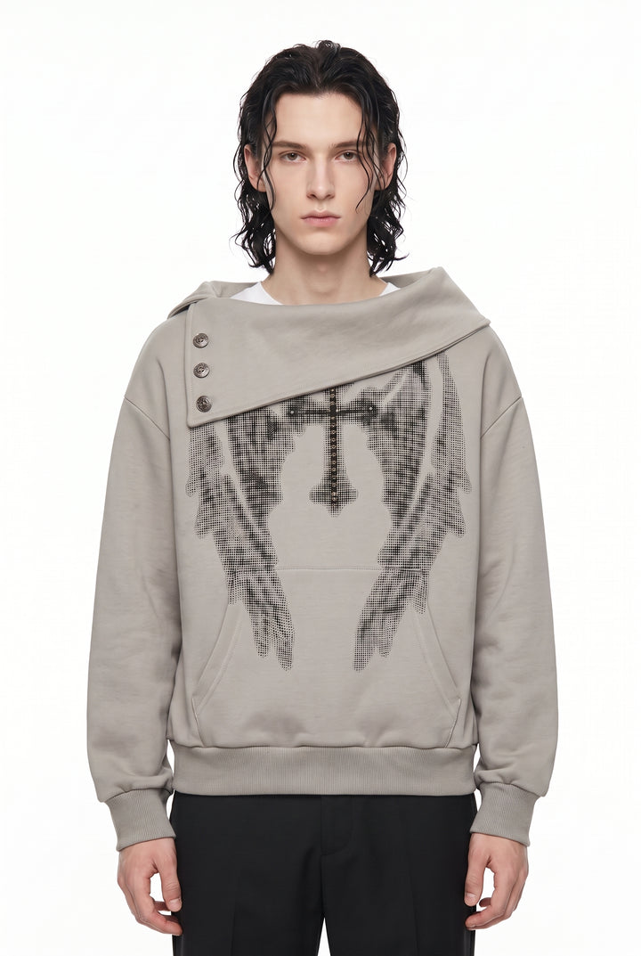 Graphic Collar Sweatshirt na2880