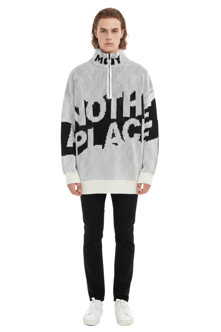 Modern Block Pattern Sweater na2411