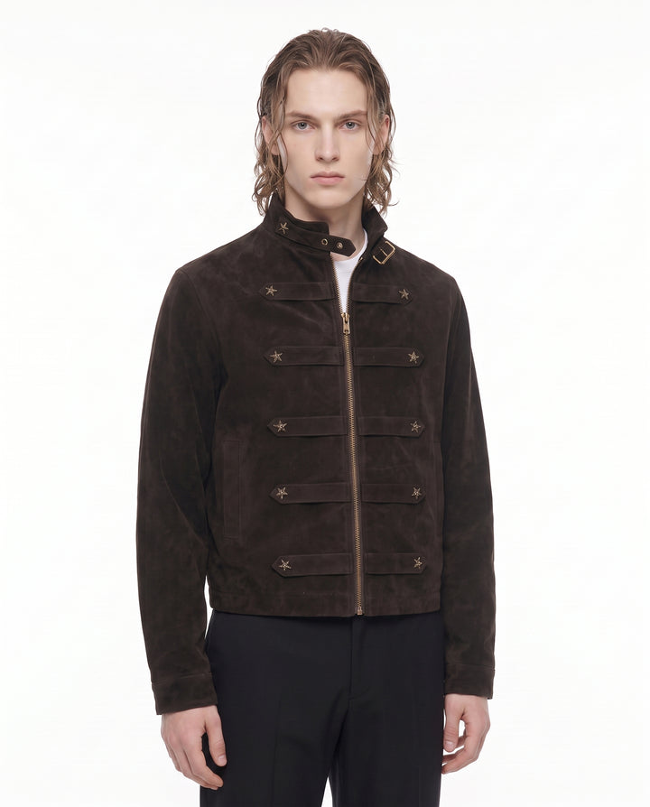 Studded Military Jacket na2930
