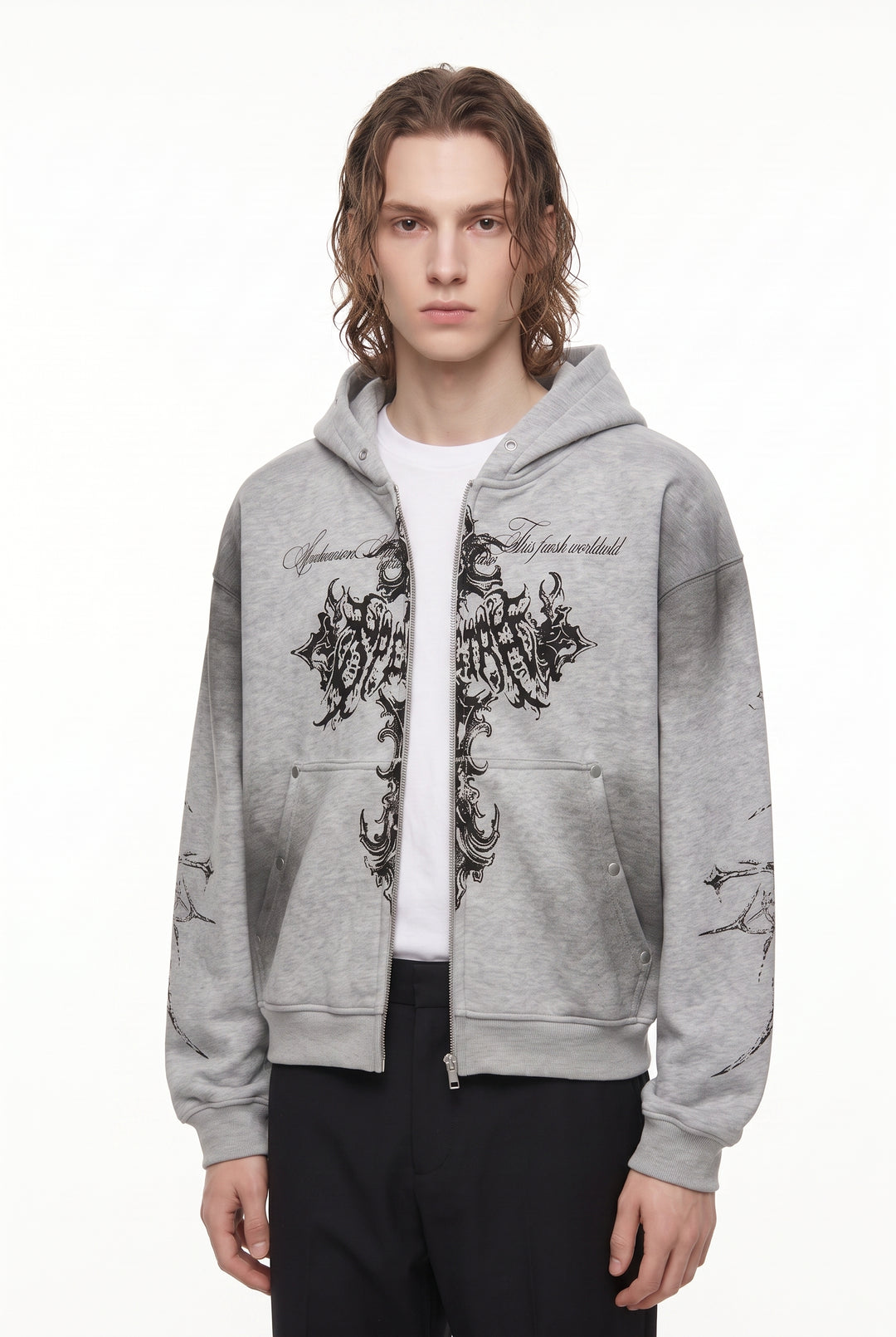 Graphic Zip Hoodie na2879