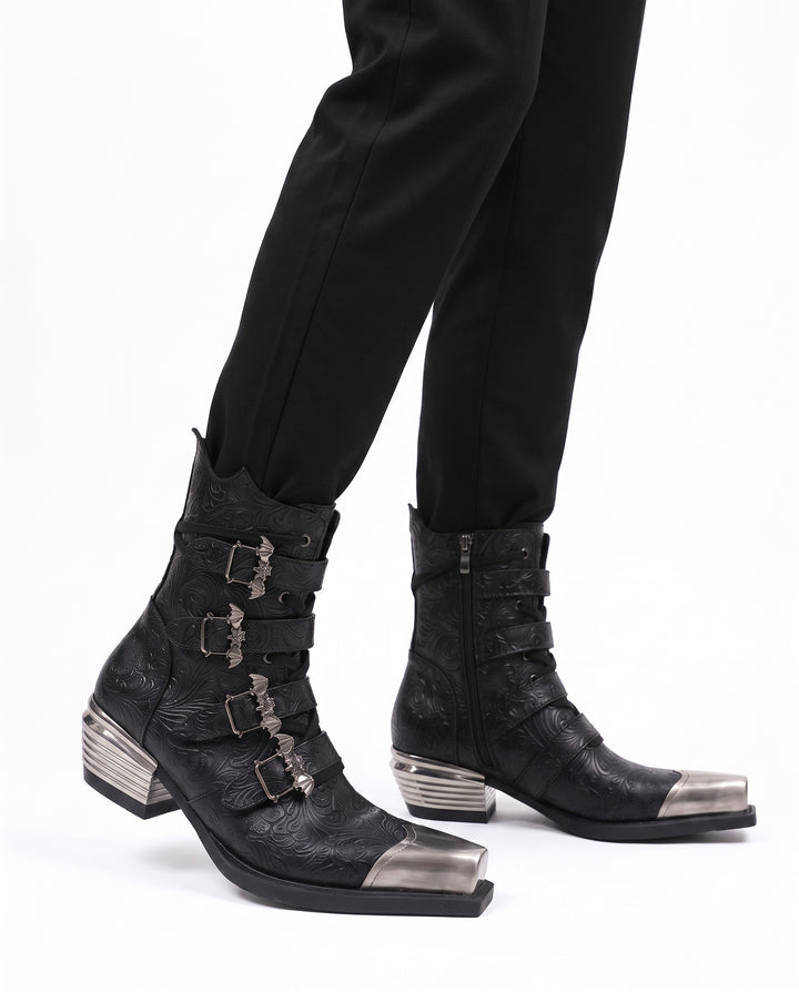 Gothic Buckle Boots na2955