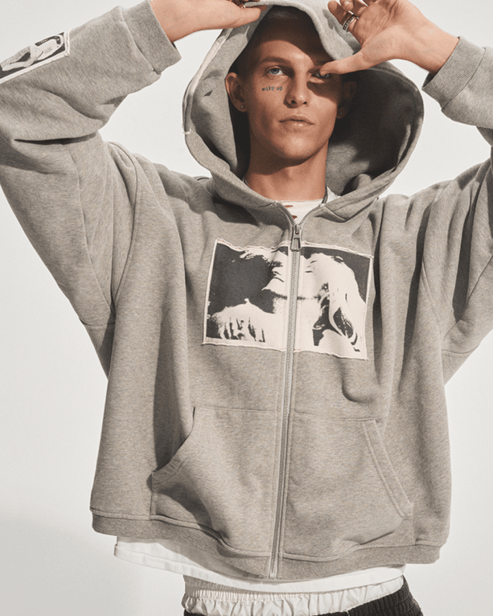 [bastard official] DUAL FRAME ZIP HOODIE na2306 