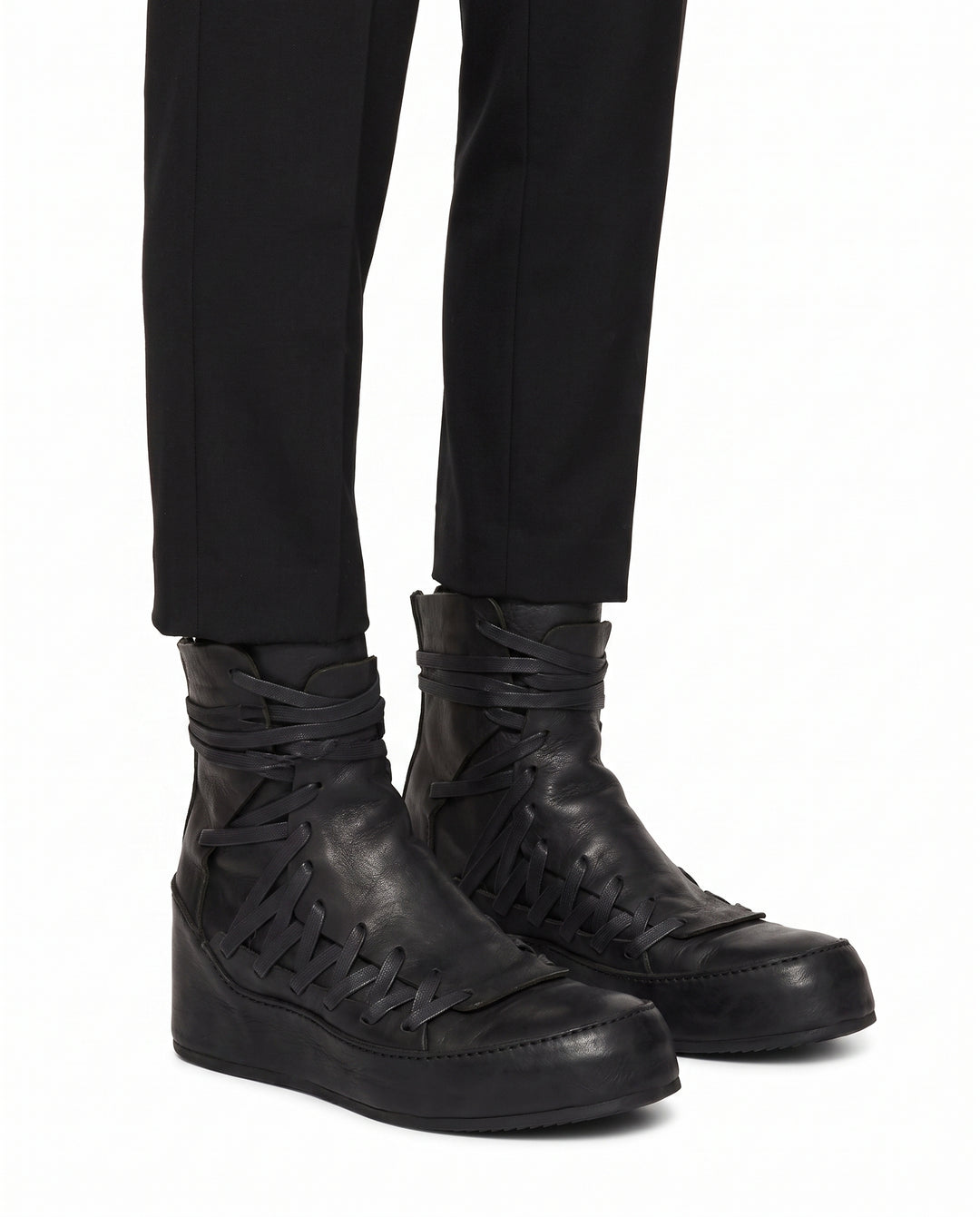 Leather Lace-up Boots na2964