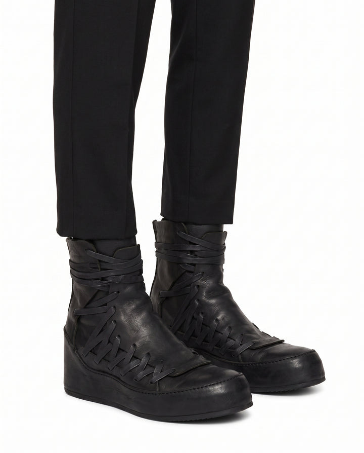 Leather Lace-up Boots na2964