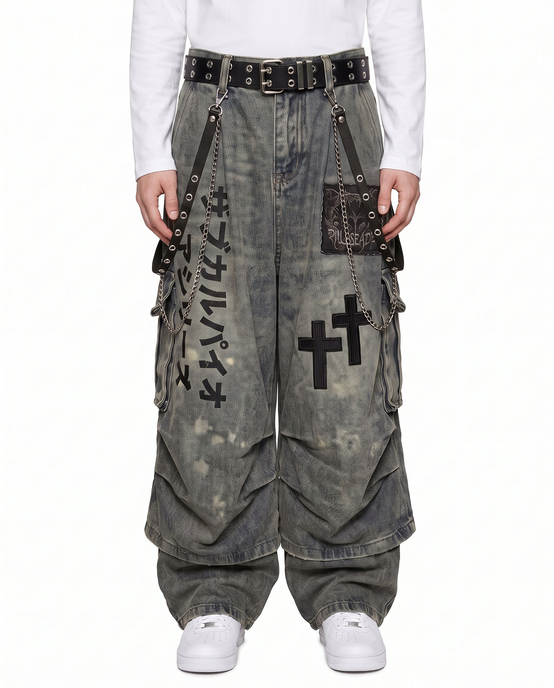 Jeans larghi gotici na3141
