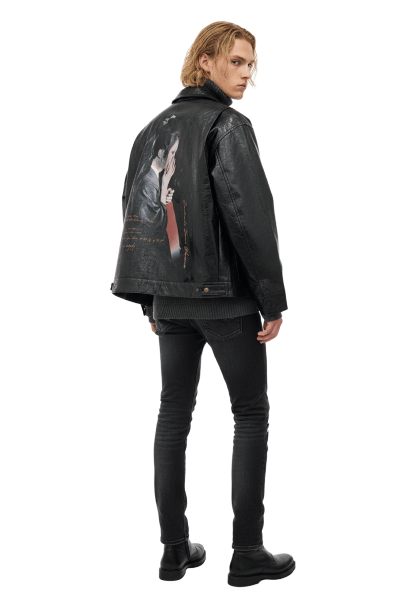 Shadow Portrait Leather Jacket  na2394