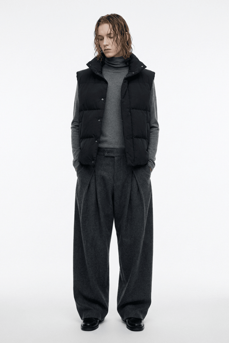 Wide Tuck Slacks na2361