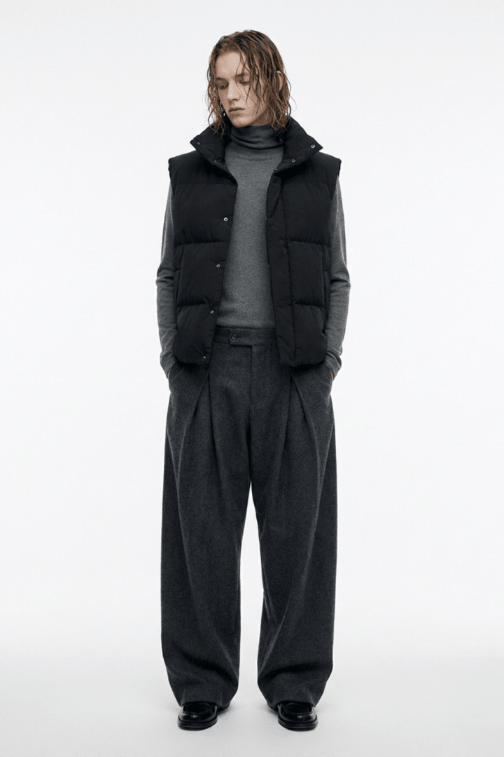 Wide Tuck Slacks na2361