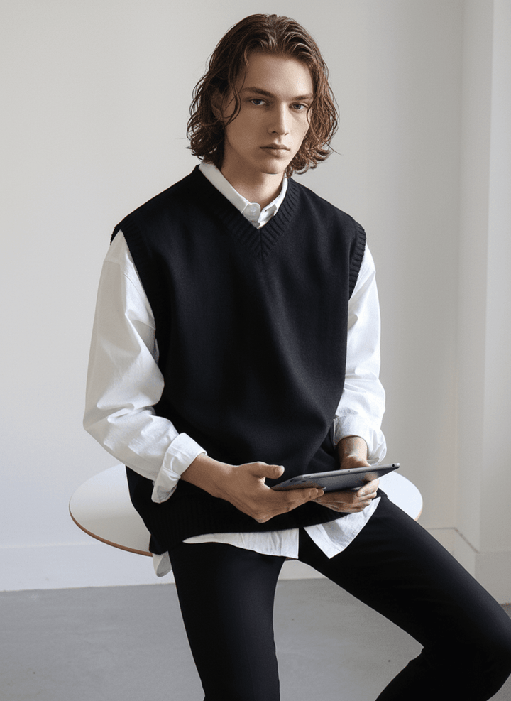 [MRCYC] 컬러 V 넥 베스트 na40