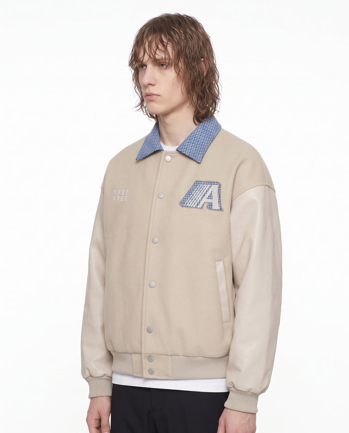 Collared Varsity Jacket na3242