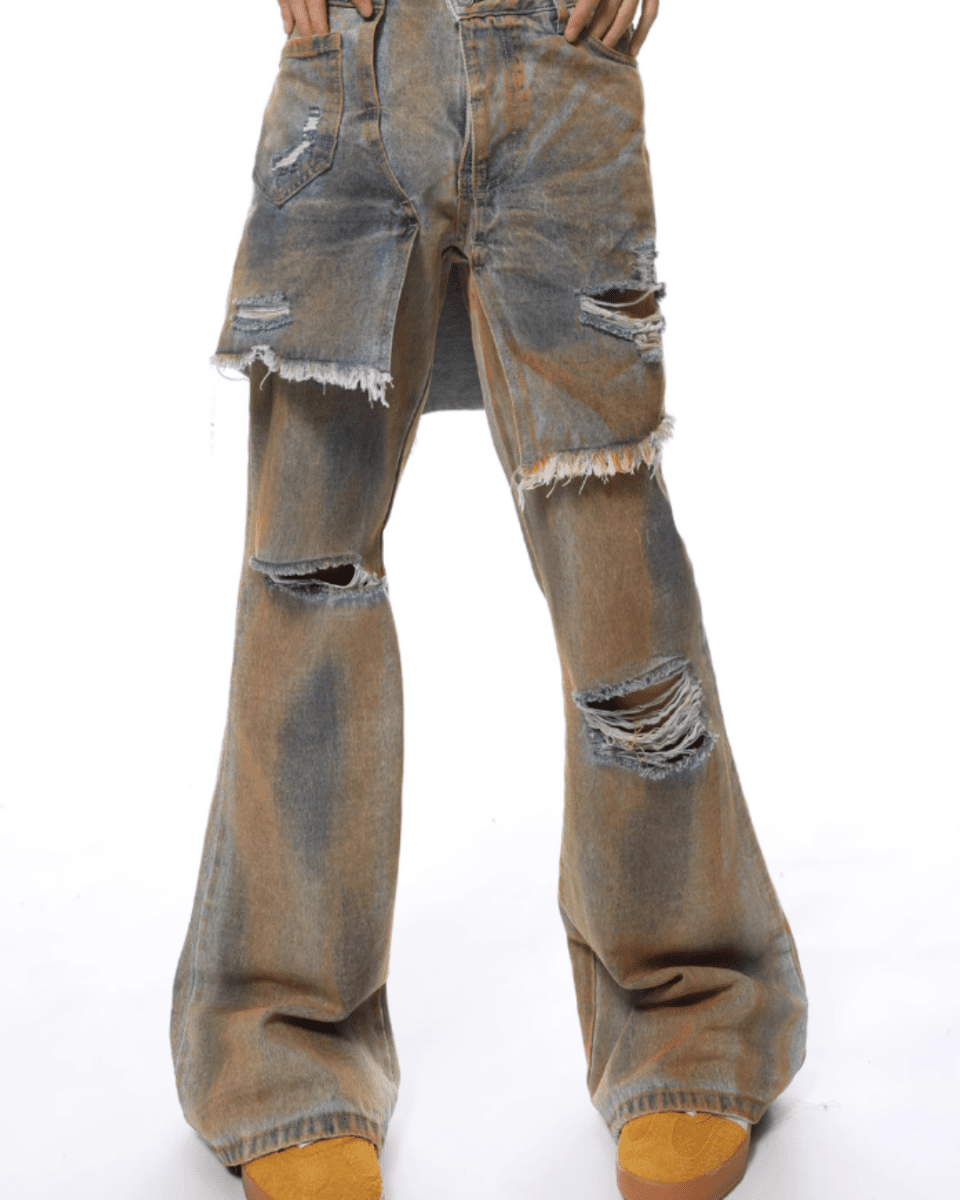 DEBRIS LAYERED JEANS na2307 