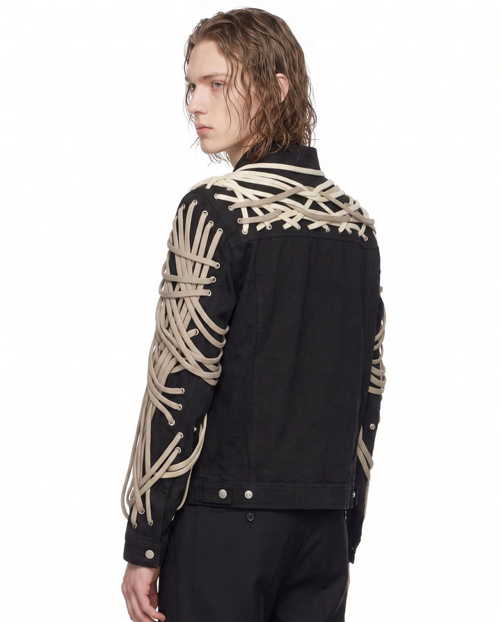 Laced Denim Jacket na2935