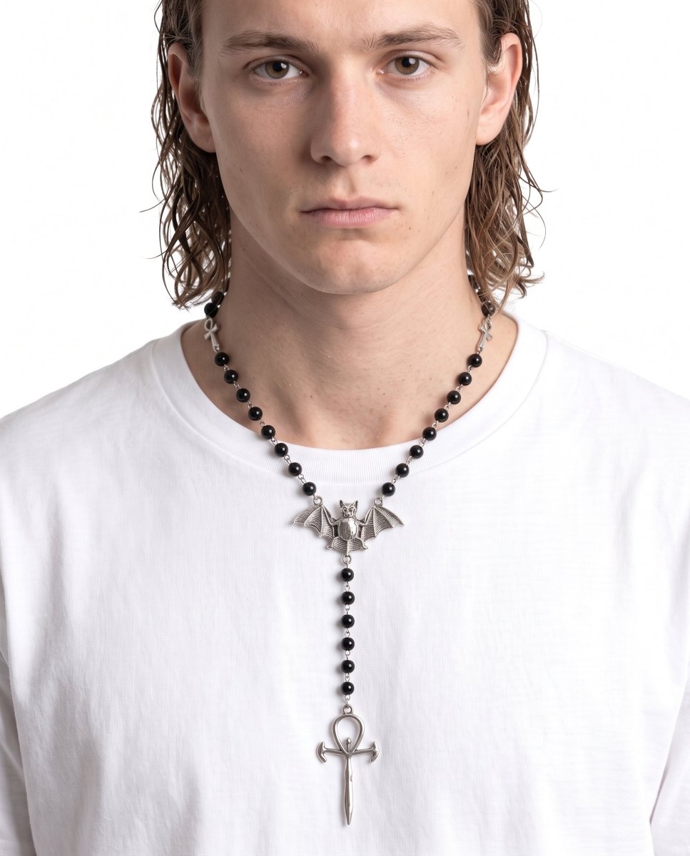 Bat Rosary Necklace na2934