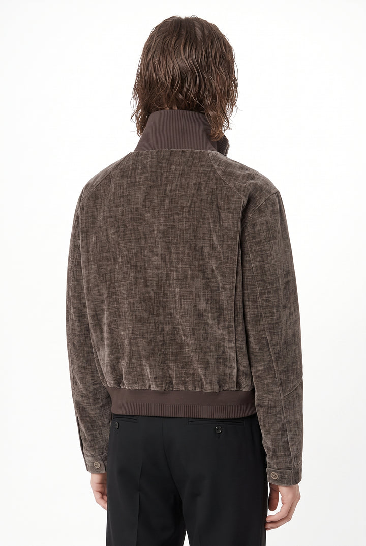 Velour Bomber Jacket na2875