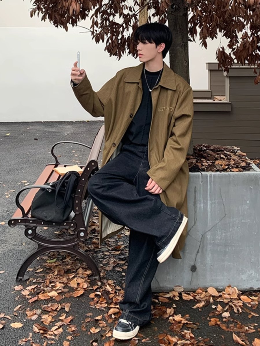 【ONELYC1NS】medium-length knee-length coat na1568