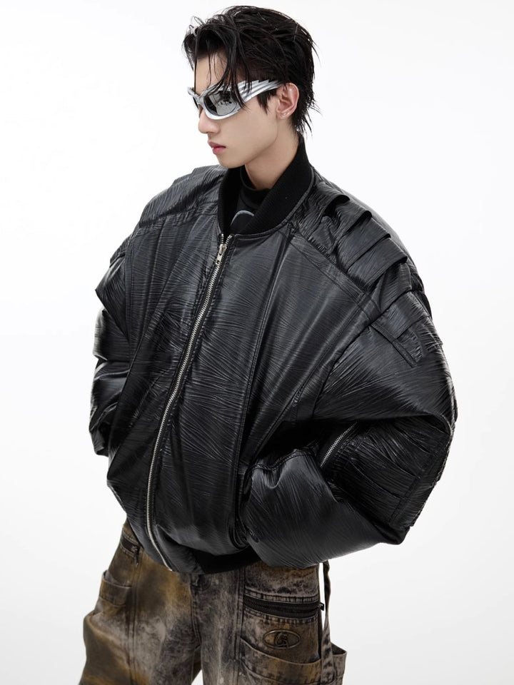 [CultureE] PU leather jacket na1627