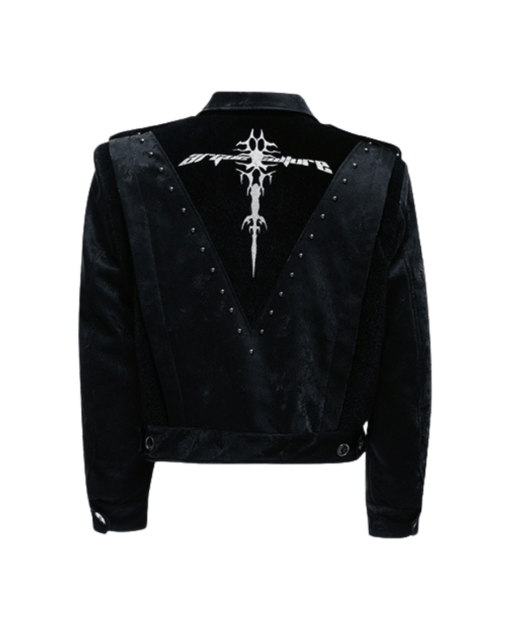 [ArguE CulturE] Noir Crest Cyber ​​Jacket na2255