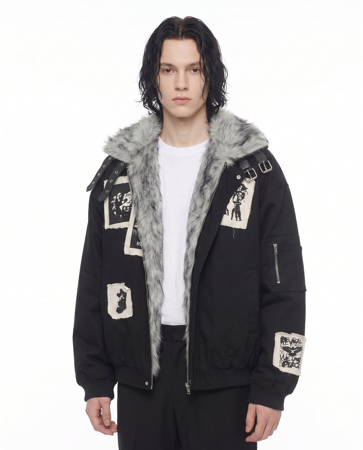 Fur Bomber Jacket na3070