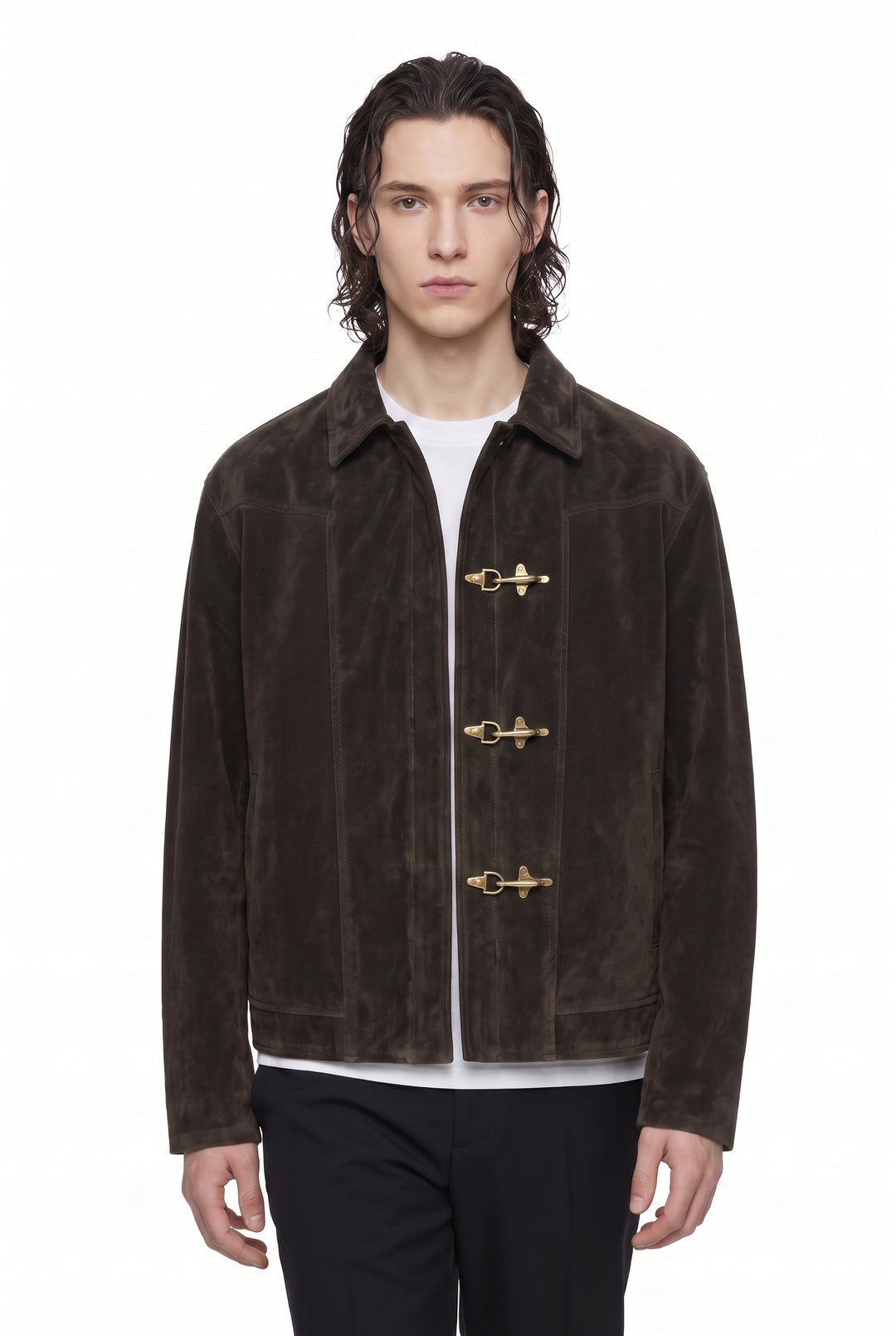 Suede Clasp Jacket na2849