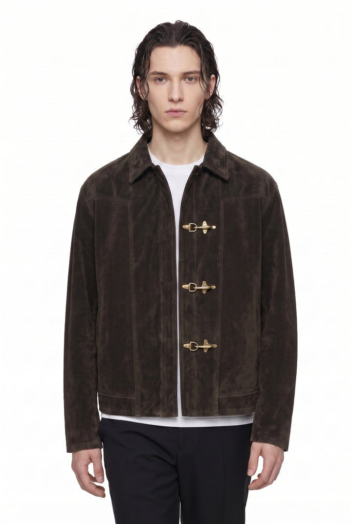 Suede Clasp Jacket na2849