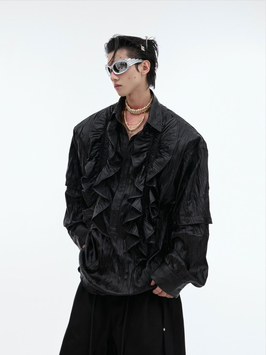 【CulturE】 long-sleeved shirt na1456