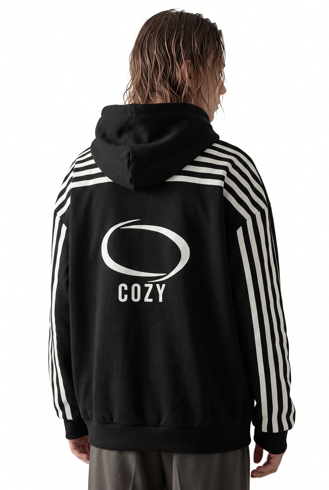 Striped Hooded Jacket na2774