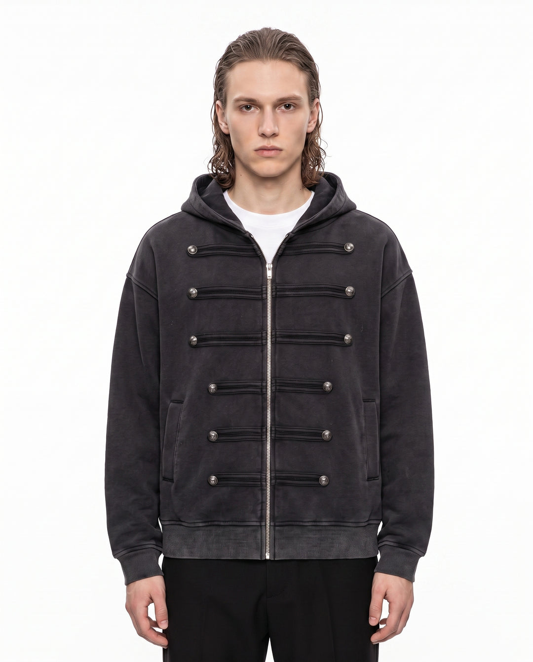 Military Zip Hoodie na3100