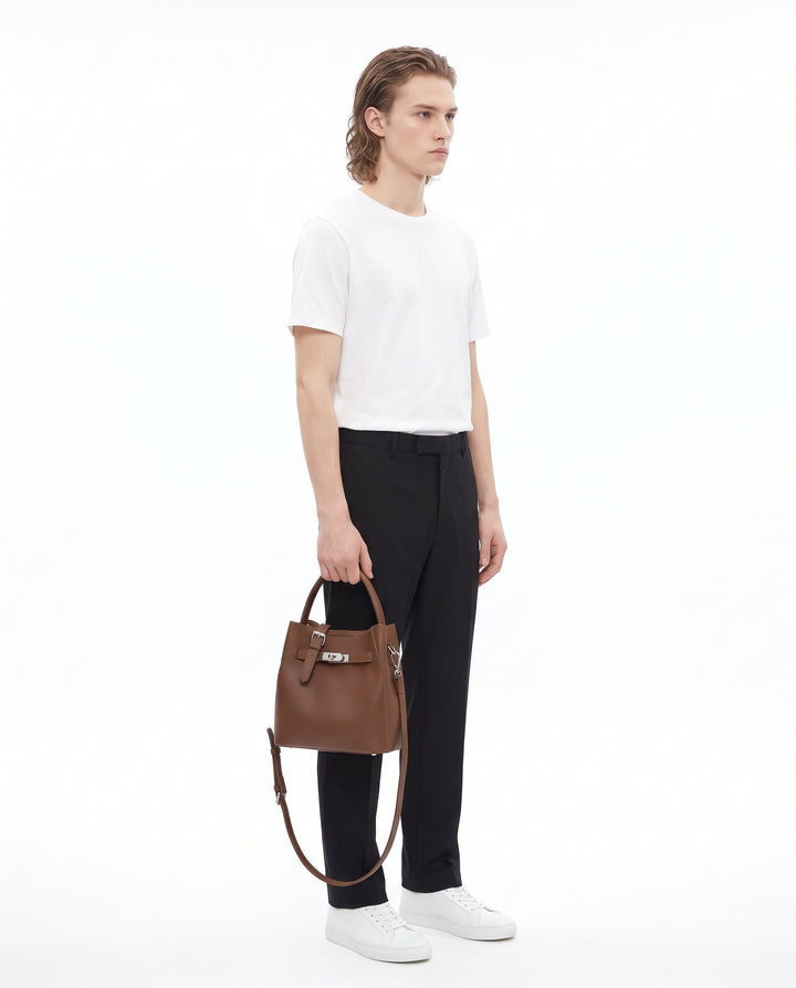 Leather Bucket Bag na3207