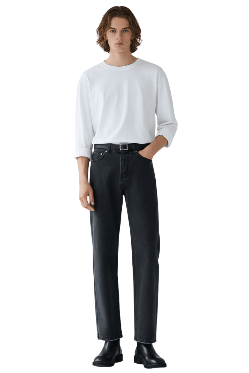 미니멀 스트레이트 데님 na2426