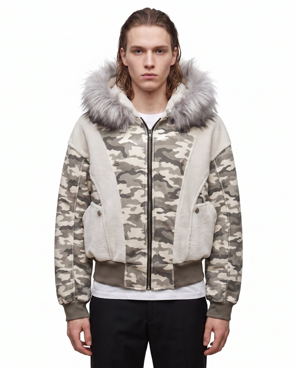 Camo Fur Jacket na3098