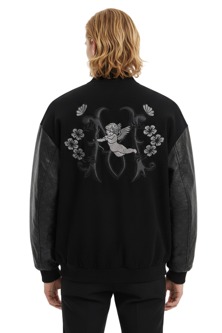 Midnight Cupid Letterman Jacket  na2396