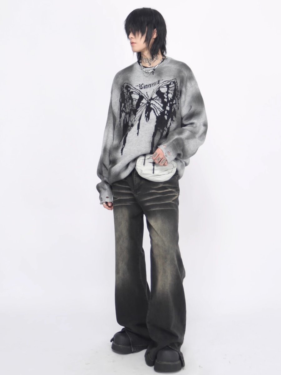 【Mz】broken holes sweater na1474