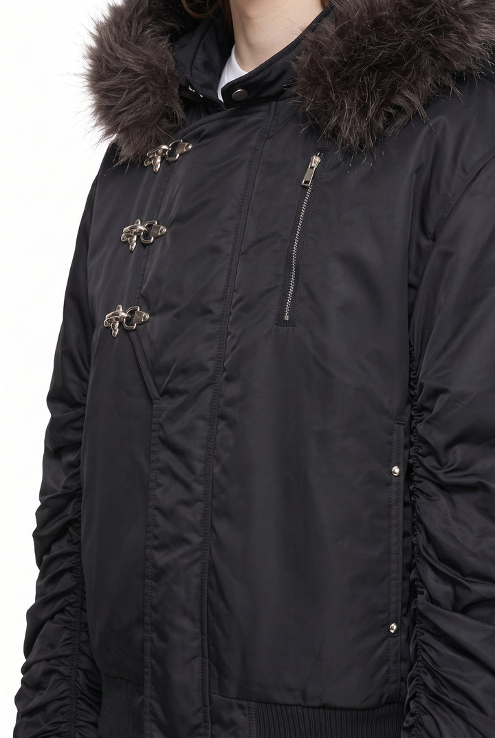 Fur Bomber Jacket na2817
